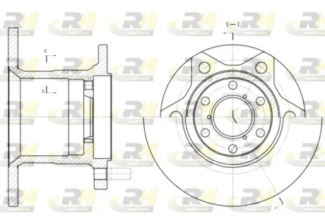 Тормозной диск ROADHOUSE 624300