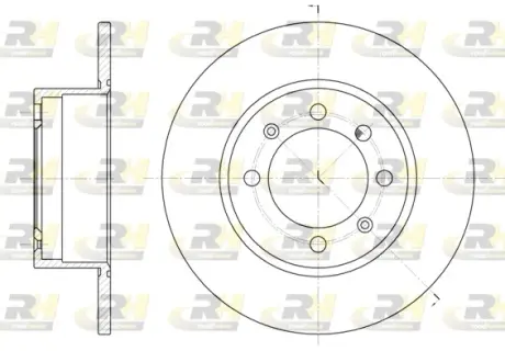 Тормозной диск ROADHOUSE 624800