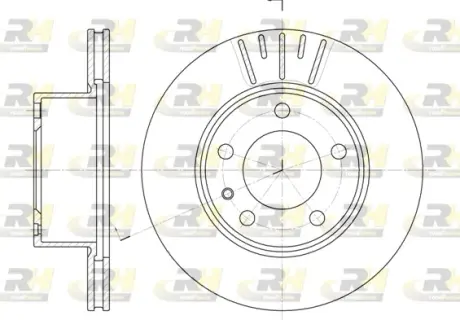 Тормозной диск ROADHOUSE 631710