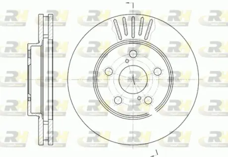 Тормозной диск ROADHOUSE 654210