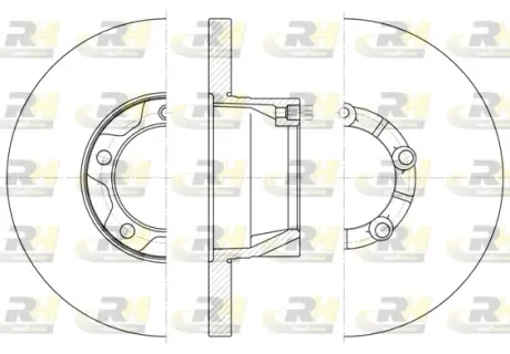 Тормозной диск ROADHOUSE 654300