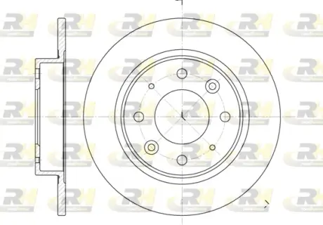 Тормозной диск ROADHOUSE 681300