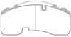 Комплект тормозных колодок, дисковый тормоз ROADHOUSE JSX2108400 (фото 1)