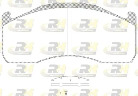 Комплект тормозных колодок, дисковый тормоз ROADHOUSE JSX2132800