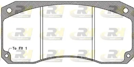 Комплект тормозных колодок, дисковый тормоз ROADHOUSE JSX234640