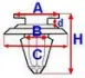 Кліпси, затискачі і кріплення ROMIX ROMC60542 (фото 3)