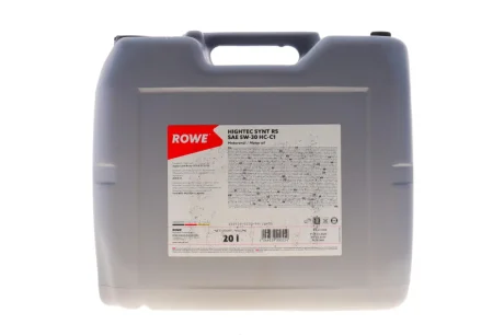 Олива 5W30 HIGHTEC SYNT RS HC-C1 (20L) (Jaguar Land Rover STJLR.03.5005/Ford WSS-M2C934-B/Mazda) ROWE 20109020099