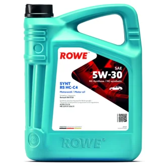 Олива 5W30 HIGHTEC SYNT RS HC-C4 (4L) (RN 0720/MB 229.51/MB 226.51) (ACEA C3,C4) ROWE 20121004099