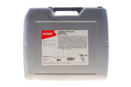 Олива 0W20 HIGHTEC SYNT RS HC (20L) (ACEA A5/B5) (API SN/API CF) ROWE 20134020099