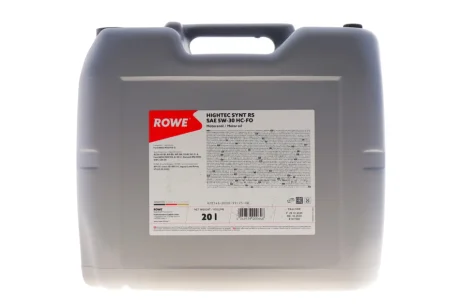 Олива 5W30 HIGHTEC SYNT RS HC-FO (20L) (WSS-M2C913-D/ILSAC GF-3/-4/RN 0700/18-1811 S1/STJLR.03.5003) ROWE 20146020099