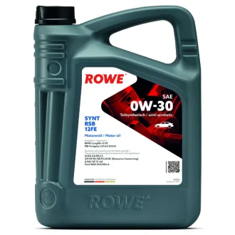 Олива 0W30 HIGHTEC SYNT RSB 12FE (4L) (BMW LL-12 FE/MB 227.61/229.61) (ACEA A5/B5,C2) (API SP RC) ROWE 20305004099