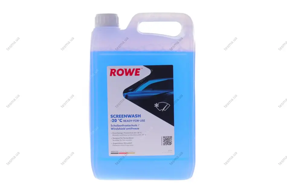 омивач скла зима (5L) HIGHTEC SCREENWASH (-20°C) (готовий до застосування) (лимон) ROWE 21111005099 - фото 1