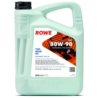 Олива 80W90 HIGHTEC TOPGEAR HC (5L) (MB 235.0/MAN 341 Type E2/ZF TE-ML 02B) (API GL-4/GL-5) (жовтий) ROWE 25000005099