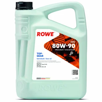 Олива 80W90 HD HIGHTEC TOPGEAR (5L) Mineral (ZF TE-ML 02A/MB 235.1/API GL-4) (світло-коричневий) ROWE 25001005099