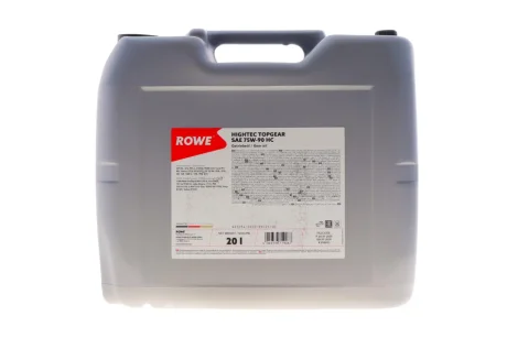 Олива 75W90 HIGHTEC TOPGEAR HC (20L) (MIL-L 2105D) (API GL-4/GL-5) ROWE 25034020099