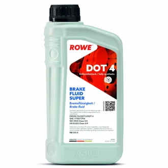Рідина гальмівна HIGHTEC BRAKE FLUID SUPER DOT 4 (1L) (DOT 3/DOT 4) ROWE 25102001099