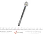 Тяга рульова Renault Megane I 96-03/Scenic I 99-03 (L=292mm) RTS 9290445 (фото 2)