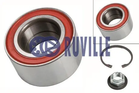 Підшипник маточини передній комплект без ABS FORD Fiesta 02-09. Focus I 98-04. Fusion 02-12 RUVILLE 5254