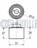 37x10x27 Ролик паска приводного Citroen Berlingo,Jumpy, Fiat Scudo, Peugeot Partner RUVILLE 540891 (фото 2)