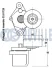 HYUNDAI Ролик приводного ремня Accent,i20,30,40,Matrix,Kia Ceed,Carens,Rio,Soul 1.1/1.7CRDi 05- RUVILLE 542440 (фото 2)