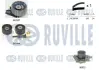 К-кт ГРМ (+помпа) Fiat Doblo 1.9D 01-/Punto 1.9D 00- RUVILLE 5503561 (фото 1)
