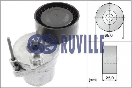 Натяжная планка, поликлиновой ремень RUVILLE 55166