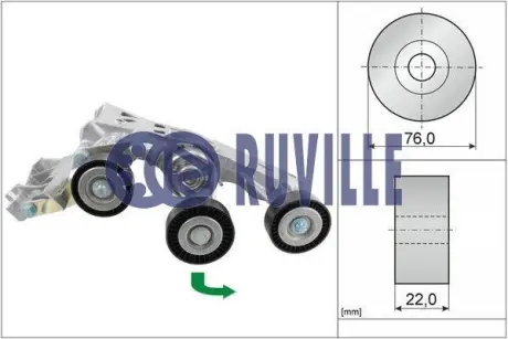 Натяжитель ремня, клиновой зубча RUVILLE 55183