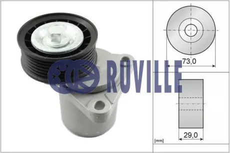 Натяжная планка, поликлиновой ремень RUVILLE 55252
