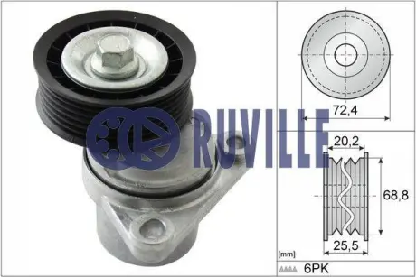 Натяжная планка, поликлиновой ремень RUVILLE 55289
