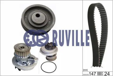 Водяной насос + комплект зубчатого ремня RUVILLE 55300701