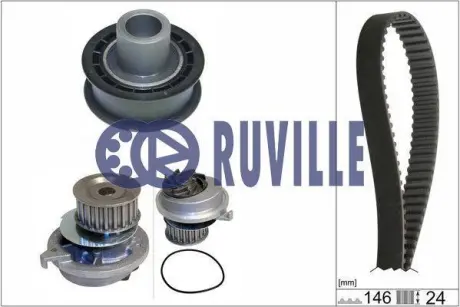 Водяной насос + комплект зубчатого ремня RUVILLE 55301701