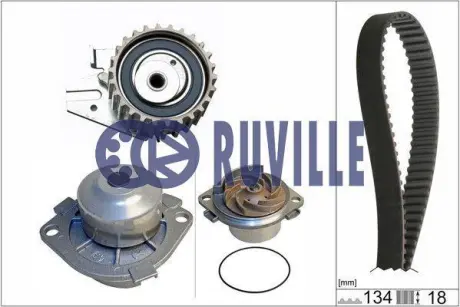 Водяной насос + комплект зубчатого ремня RUVILLE 55831702
