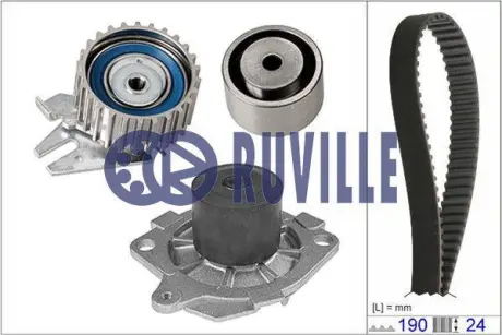 Водяной насос + комплект зубчатого ремня RUVILLE 56036731