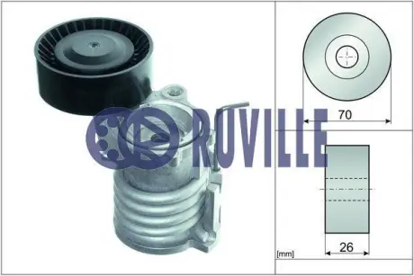 Натяжитель ремня, клиновой зубча RUVILLE 56318