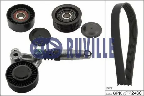 Поликлиновой ременный комплект RUVILLE 5635880