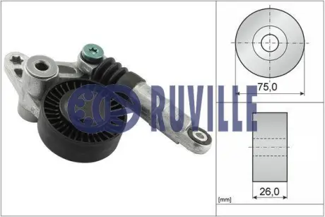 Натяжитель ремня, клиновой зубча RUVILLE 56358