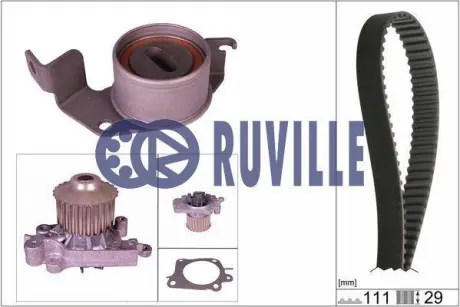 Водяной насос + комплект зубчатого ремня RUVILLE 57312701