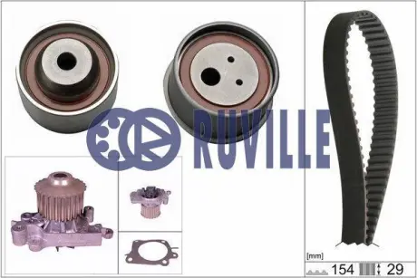 Водяной насос + комплект зубчатого ремня RUVILLE 57319701
