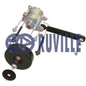 Ремонтный комплект, рычаг натяжки поликлинового ремня RUVILLE 57507
