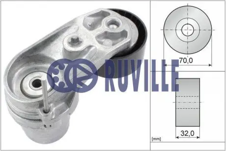 Натяжная планка, поликлиновой ремень RUVILLE 57603