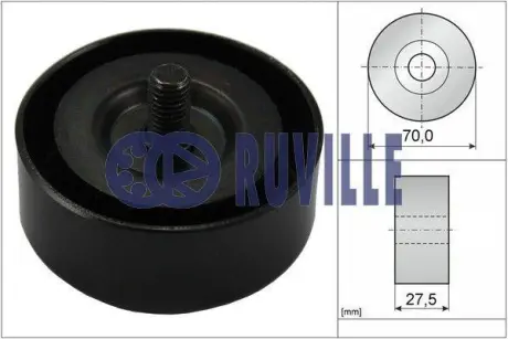 Паразитный / ведущий ролик, поликлиновой ремень RUVILLE 58415