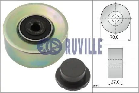 Паразитный / ведущий ролик, поликлиновой ремень RUVILLE 58419