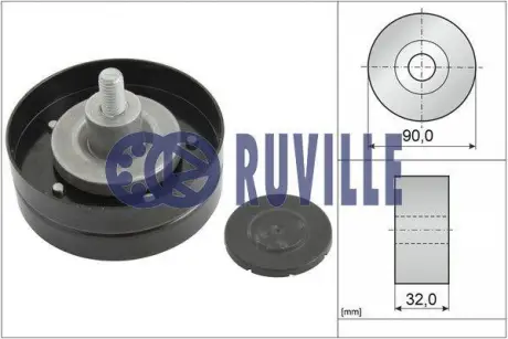 Паразитный / ведущий ролик, поликлиновой ремень RUVILLE 58920