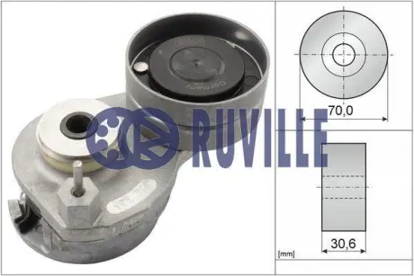 Натяжная планка, поликлиновой ремень RUVILLE 58927