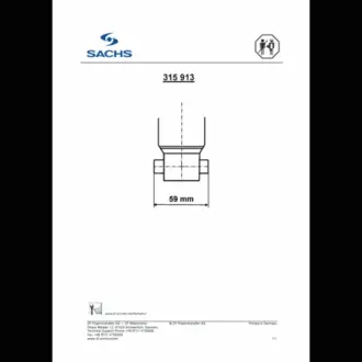 Амортизатор SACHS 315913