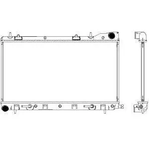 Radiator, cooling system. Радиатор системы охлаждения SAKURA 34211009