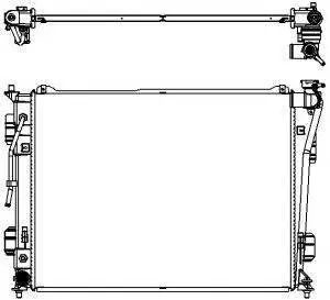 Radiator, cooling system. Радиатор системы охлаждения SAKURA 34518503