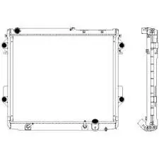 Radiator, cooling system. Радиатор системы охлаждения SAKURA 34621011
