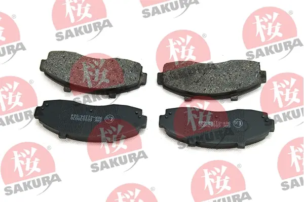 Комплект тормозных колодок, дисковый тормоз SAKURA 600038830 (фото 1)