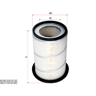 Air filter, primary. Фильтр воздушный, основной SAKURA A1019